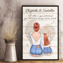 A Mother Is Your Forever Friend - Mom To Daughter. Personalized Vertical Poster