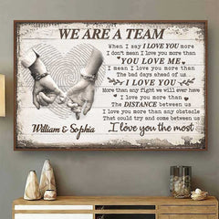 I Love You More Than Any Fight We Will Ever Have - Gift For Couples. Personalized Horizontal Poster