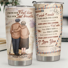Love You Forever And Always Just Want To Be Your Last Everything - Personalized Tumbler - Gift For Couple. Husband Wife. Anniversary. Engagement. Wedding. Marriage Gift