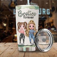 Because Of You. I Smile A Lot More - Personalized Tumbler
