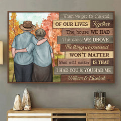 Our Cheerful Journey Will Matter - Personalized Horizontal Poster - Gift For Couples. Husband Wife