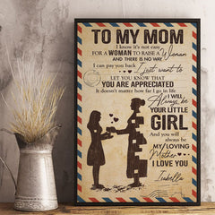 To My Beloved Mom & Dad - Personalized Vertical Poster
