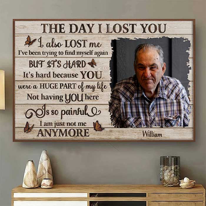 The Day I Lost You - Upload Image. Personalized Horizontal Poster
