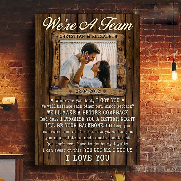 I Promise You A Better Night - Personalized Vertical Canvas - Upload Image. Gift For Couples. Husband Wife