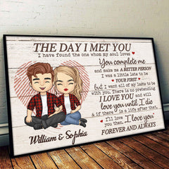 I Love You And Will Love You Until I Die - Gift For Couples. Husband Wife - Personalized Horizontal Poster