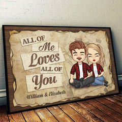 I Love You Completely - Gift For Couples. Husband Wife - Personalized Horizontal Poster