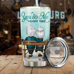 You & Me. We Got This - Personalized Tumbler - Gift For Couples. Husband Wife
