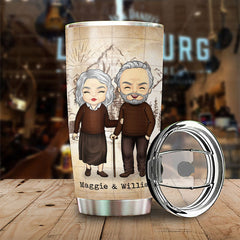 Baby. Let's Go Camping At 80 - Gift For Camping Couples. Personalized Tumbler