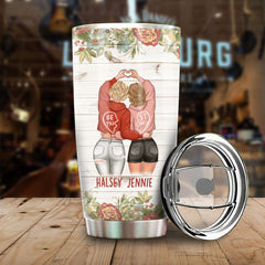 There Are Friends There Is Family - Gift For Bestie - Personalized Tumbler