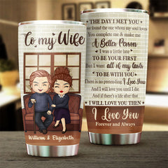 Husband To Wife - I'll Love You Until I Die - Gift For Couples. Husband Wife. Personalized Tumbler