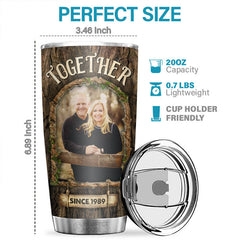 Your Name Is My Favorite Word - Personalized Tumbler - Upload Image. Gift For Couple. Husband Wife. Anniversary. Engagement. Wedding. Marriage Gift