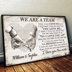 I Love You More Than Any Fight We Will Ever Have - Gift For Couples. Personalized Horizontal Poster