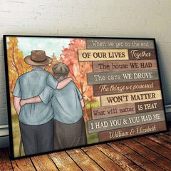 Our Cheerful Journey Will Matter - Personalized Horizontal Poster - Gift For Couples. Husband Wife