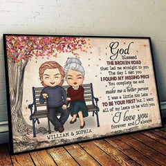 You Are My Missing Piece. I Love You - Gift For Couples. Personalized Horizontal Poster