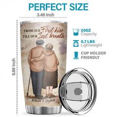 Love You Forever And Always Just Want To Be Your Last Everything - Personalized Tumbler - Gift For Couple. Husband Wife. Anniversary. Engagement. Wedding. Marriage Gift