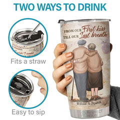 Love You Forever And Always Just Want To Be Your Last Everything - Personalized Tumbler - Gift For Couple. Husband Wife. Anniversary. Engagement. Wedding. Marriage Gift