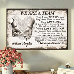 I Love You More Than Any Fight We Will Ever Have - Gift For Couples. Personalized Horizontal Poster