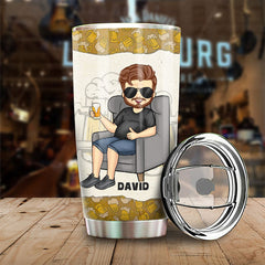 It's Not A Dad Bod But A Delightful Father Figure  - Gift For Dad. Grandpa - Personalized Tumbler