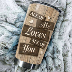 I Entirely Love You - Upload Image. Gift For Couples. Husband Wife - Personalized Tumbler
