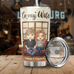 Husband To Wife - I'll Love You Until I Die - Gift For Couples. Husband Wife. Personalized Tumbler