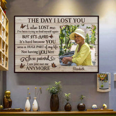 The Day I Lost You - Upload Image. Personalized Horizontal Poster
