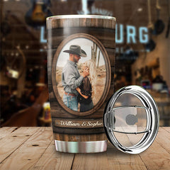 Home Is Wherever I'm With You - Upload Image. Gift For Couples - Personalized Tumbler