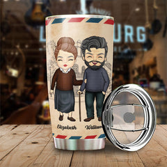 The Day I Met You. I Found My Missing Piece - Gift For Couples. Personalized Tumbler