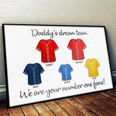 We Are Your Number One Fan - Personalized Horizontal Poster