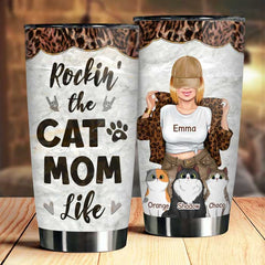 You Had Me At Meow - Gift For Cat Mom. Personalized Tumbler