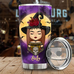 In A World Full Of Princess Be A Witch - Personalized Tumbler - Gift For Yourself. Halloween Gift