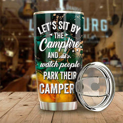Camping Partners For Life - Husband & Wife - Gift For Camping Couples. Personalized Camping Tumbler