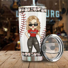 I'm A Proud Mama And My Boy Is On That Field - Gift For Mom. Personalized Tumbler