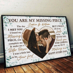 I Want All Of My Lasts To be With You - Upload Image. Gift For Couples - Personalized Horizontal Poster