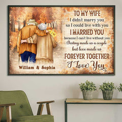 Destiny Made Us A Couple - Gift For Couples. Personalized Horizontal Poster