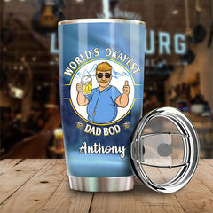 Dad Bod Six Pack. Drinking Team - Gift For Dad - Personalized Tumbler