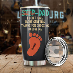 To The Best Step Dad - Personalized Tumbler - Gift For Dad. Gift For Father's Day