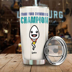 Happy Father's Day Sperm Donor - Personalized Tumbler - Gift For Dad. Gift For Father's Day