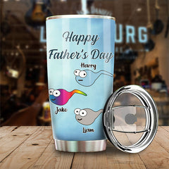 To Us You Are The World - Personalized Tumbler - Gift For Dad. Grandpa. Gift For Father's Day