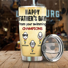 Dear Dad We Love You Everyday - Personalized Tumbler - Gift For Dad. Gift For Father's Day