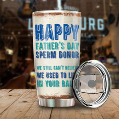 Dear Dad From Swimming Champion - Personalized Tumbler - Gift For Dad. Gift For Father's Day