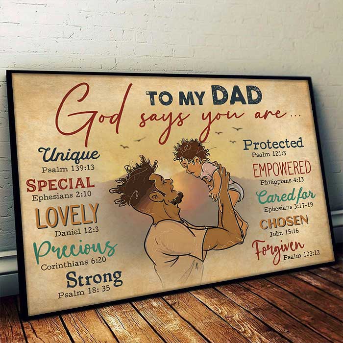 Proud Of Black Dad -  Horizontal Poster