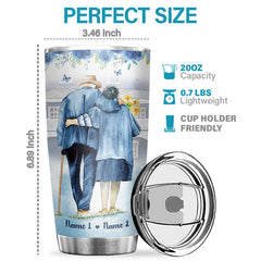 I Choose You To Love With My Whole Being Unconditionally - Personalized Tumbler - Gift For Couple. Husband Wife. Anniversary. Engagement. Wedding. Marriage Gift
