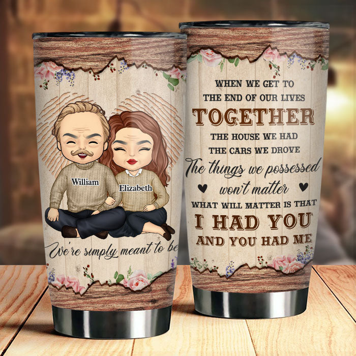 The Cars We Drove Won't Matter - Personalized Tumbler - Gift For Couples. Husband Wife