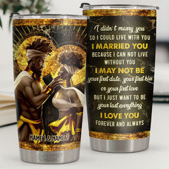 First Date. First Kiss. First Love - Personalized Tumbler - Gift For Couple. Husband Wife. Anniversary. Engagement. Wedding. Marriage Gift