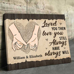 Always Have. Always Will - Personalized Horizontal Canvas - Gift For Couples. Husband Wife