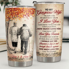 I Don't Know Why I Love You. I Just Know I Love You A Lot - Personalized Tumbler - To My Wife. Gift For Wife. Anniversary. Engagement. Wedding. Marriage Gift