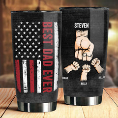 I'm The Best Dad Ever - Personalized Tumbler - Gift For Dad. Grandpa