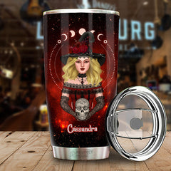 We Are The Granddaughters Of The Witches You Could Not Burn - Personalized Tumbler - Gift For Yourself. Halloween Gift