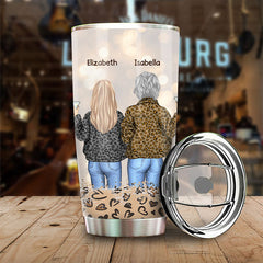 Behind Every Crazy Daughter - Personalized Tumbler - Gift For Mom. Daughter