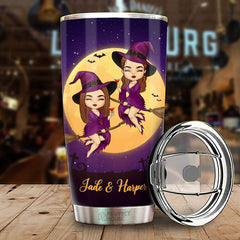 Witches By Nature - Personalized Witch Tumbler - Gift For Witches. Bestie. Best Friend. Sister. Birthday Gift For Bestie And Friend. Halloween Gift